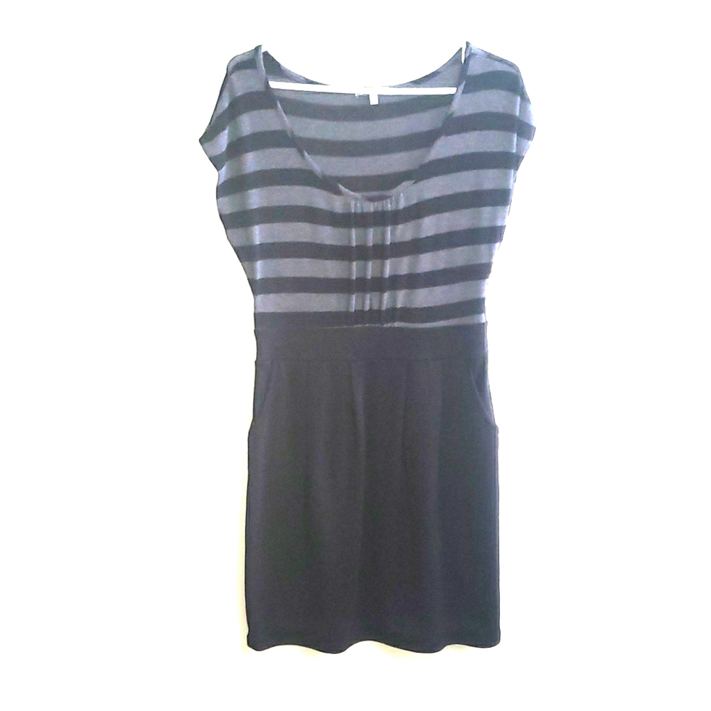 Black and Gray striped dress